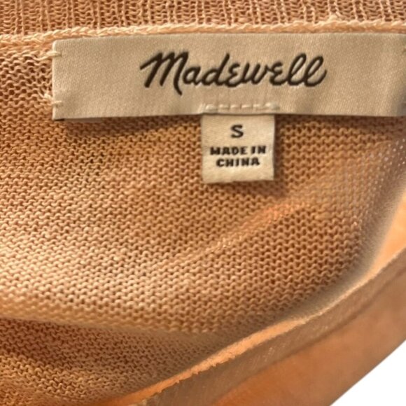 Madewell Women's S Morton Ombré Printed‎ Pullover Sweater Printed Ombre Tanger - Picture 4 of 7